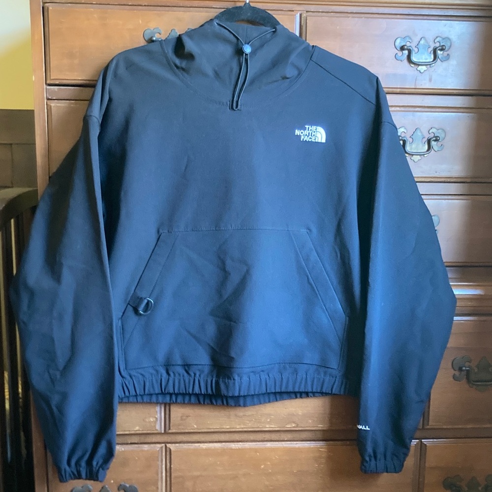 The North Face Black Pullover windbreaker hoodie